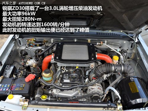 实用大于舒适 试驾郑州日产锐骐ZD30 汽车之家