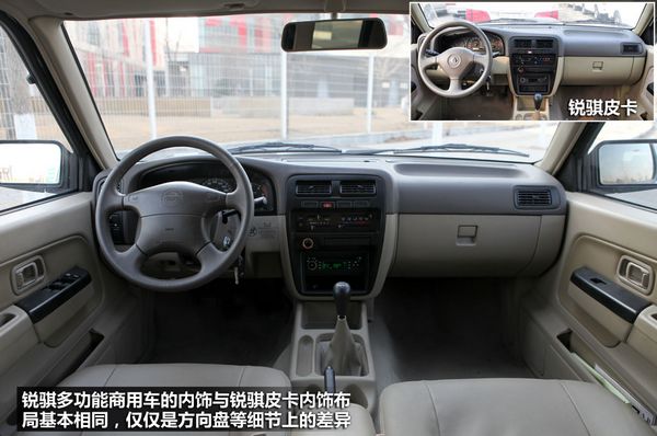 “能进城的皮卡”试锐骐多功能商用车